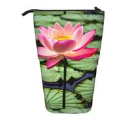 jingong Astuccio multifunzione a forma di fiore di loto, astuccio per cosmetici, adatto per l'ufficio e il trasporto quotidiano, Nero , Taglia unica, Portamonete