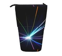 jingong Astuccio multifunzione con luce laser, per matite, cosmetici, adatto per ufficio e trasporto quotidiano, Nero , Taglia unica, Portamonete