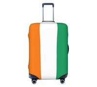 jingong Bandiera della Costa d'Avorio Stampa Coperchio Bagagli Protettivo Elastico Viaggio Coperchio Coperchio, Resistente ai Graffi e Antipolvere, Nero , M