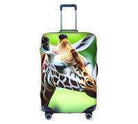 jingong Copertura protettiva elastica per valigie da viaggio con stampa di giraffa dei cartoni animati, bianco, M