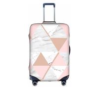 jingong Copertura protettiva elastica per valigie da viaggio con stampa marmorizzata rossa e oro, bianco, S