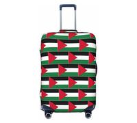 jingong Copertura protettiva per bagagli, con stampa bandiera della Palestina, elastica, resistente ai graffi e alla polvere, Nero , S