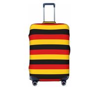 jingong Copertura protettiva per bagagli, con stampa bandiera tedesca, elastica, resistente ai graffi e alla polvere, Nero , S