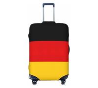 jingong Copertura protettiva per bagagli, con stampa bandiera tedesca, elastica, resistente ai graffi e alla polvere, Nero , S