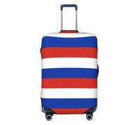 jingong Copertura protettiva per bagagli, con stampa con bandiera russa, elastica, resistente ai graffi e alla polvere, Nero , XL