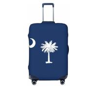 jingong Copertura protettiva per bagagli, con stampa di bandiera della Carolina del Sud, elastica, resistente ai graffi e alla polvere, Nero , L