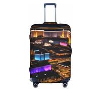 jingong Las Vegas Night View Stampa Elastica Bagagli Valigie Coperture Per Bagagli Adulto Protezione Per Bagagli Da Viaggio Valigia, bianco, XL