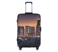 jingong Los Angeles Skyline Stampa Elastica Bagagli Valigie Coperture per Bagagli Adulto Protezione Bagagli Viaggio Valigia Copertura, bianco, XL