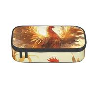 jingong Shine Rooster - Borsa portaoggetti di grande capacità, adatta per viaggi, forniture per ufficio, trucchi e organizzazione della scrivania, Nero , Taglia unica, Beauty Case