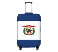 jingong West Virginia State Flag Print - Coperchio per bagagli, elastico, resistente ai graffi e alla polvere, Nero , XL