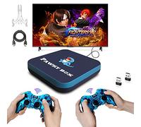JINGQII Console di gioco retrò, emulatori di giochi DVD 80+ Costruiti in oltre 50.000 giochi Lettore di videogiochi con controller wireless Dual 2.4G per TV 4K con scheda TF 256G (blu scuro)