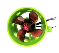 JINGRU Motore brushless subacqueo 1000KV in senso orario con eliche a 4 pale, elettrico impermeabile 12-24V per barca da esca RC Nest Ship