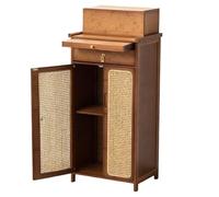 JINGSHIQIAOPL Mobiletto per Altare Buddista, Altare Verticale per Il Culto con Vassoio Telescopico e Cassetto, Santuario Buddista per Statue di Buddha e Oggetti Spirituali(Brown,42cm/16.5in)