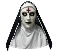 JINGTOPS Suora Maschere Halloween, Lattice Maschera Scream, Realistica Maschera Halloween Horror, per Costume The Nun, Halloween Feste in Costume Halloween Kostüm Nonne