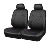 JINGXINXUE 2 Pezzi Coprisedili Anteriori per Ford Mustang C-Max Edge Fiesta Focus Focus C-Max Grand C-Max KA KA+ Plus Kuga Mondeo Puma S-Max, Copri-Sedile Fodere Coprisedile Protezione Sedili,A/Black