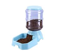 JINGYAN Alimentatore Automatico Automatic Pet Cat Feeders 3.8l Plastic Feeders Dog Bowl Water Bottle Large Capacity Food Water Dispenser for Dogs Cat Pet Product(Blue Food Feeder)