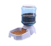 JINGYAN Alimentatore Automatico Automatic Pet Cat Feeders 3.8l Plastic Feeders Dog Bowl Water Bottle Large Capacity Food Water Dispenser for Dogs Cat Pet Product(Marble Gray Feeder)