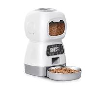 JINGYAN Alimentatore Automatico Automatic Pet Feeder Food Dispenser for Cats Dogs Smart Voice Record Timer Eating Bowl Container Auto Feeding Pet Supplies