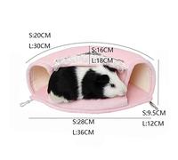 JINGYAN Amache per Gatti Small Pet Cage Mini Animal Hammock Small Pet Tunnel Cage Winter Pet Sleeping Bag Hammock(Pink,S)