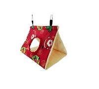 JINGYAN Amache per Gatti Winter Warm Pet Bird Parrot Bed Cage Cabin Tent Bed Fluffy Hanging Cave Bird Nest Bird House Bed(B,L)