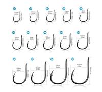 JINGYAN Ami da Pesca Fishing Hook with Barbed Single Loop Carp High Carbon Steel Sea Fish Fly Fishing Accessories(Size 7)