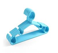 JINGYAN Appendiabiti 10pcs/Set Portable Hanger Coat Plastic Hanger Hook Household Clothing Storage Box 27x14cm(Blue)