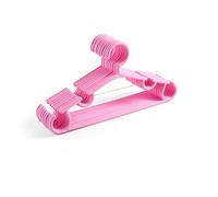 JINGYAN Appendiabiti 10pcs/Set Portable Hanger Coat Plastic Hanger Hook Household Clothing Storage Box 27x14cm(Pink)