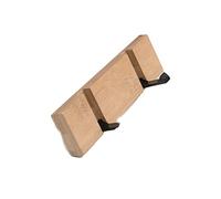 JINGYAN Appendiabiti Door back hook creative wall hanging coat on the hole-free hanger(Brown,3 Hooks)