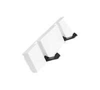 JINGYAN Appendiabiti Door back hook creative wall hanging coat on the hole-free hanger(White,4 Hooks)