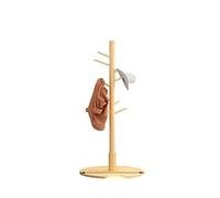 JINGYAN Appendiabiti Solid Wood Hanger Floor Standing Coat Rack Hat With Hooks Home Furniture Clothes Drying Modern Simple Bedroom Dormitory