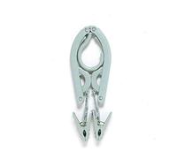 JINGYAN Appendiabiti Viaggi Pieghevoli di plastica Vestiti Calzini del Gancio di economia di Spazio Gancio Portatile Multifunzionale Armadio Organizzatore Household Organizer 4 Pezzi(Green)