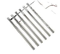 JINGYAN Bacchette Chinese Metal Chopsticks Household High Temperature Sterilizable Non-slip Stainless Steel Chopsticks Kitchen Accessories(2 Pairs)