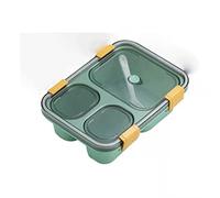 JINGYAN Bento Box 3/4/5Grids Lunch Box Bento Containers For Adult Picnic Microwave(3 Grid Green)