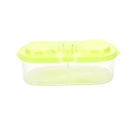 JINGYAN Bento Box Portable protezione di plastica contenitore della cassa del viaggio pranzo all'aperto frutta Vitto Pranzo Titolare Box economico Banana Outdoor(Green)