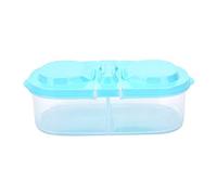 JINGYAN Bento Box Portable protezione di plastica contenitore della cassa del viaggio pranzo all'aperto frutta Vitto Pranzo Titolare Box economico Banana Outdoor(Blue)