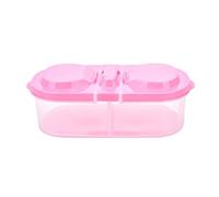 JINGYAN Bento Box Portable protezione di plastica contenitore della cassa del viaggio pranzo all'aperto frutta Vitto Pranzo Titolare Box economico Banana Outdoor(Pink)