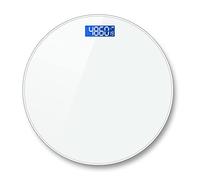 JINGYAN Bilance pesapersona digitali Bathroom Scales Floor Body Weight Scale Round Toughened Glass LED Digital Electronic Weighing Bath