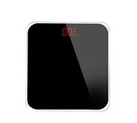 JINGYAN Bilance pesapersona digitali Classic Minimalist Design Bathroom Scales Arrival Electronic Scale Tempered Glass Household Use Personal Weighing(Schwarz)