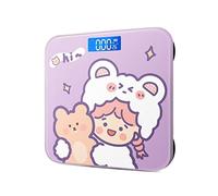 JINGYAN Bilance pesapersona digitali Digital Scale LCD Display Precise Bathroom Weight Scale Body Fat Cartoon Cute USB charging
