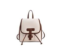 JINGYAN Borse a zainetto da donna Zaino da donna, sacchetto di scuola di viaggio semplice, borsa femminile di grande capacità(White)