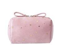JINGYAN Borse da toilette Makeup Bag Organizer Soft Lipstick Storage Women Toiletry Beauty Make Up Case Pouch Portable Cosmetic(Pink)