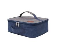 JINGYAN Borse per il pranzo Portable Thermal Bag For Lunch Thicken Cooler Ice Pack Insulated Food Carrier Picnic Stoarge Bags Pouch