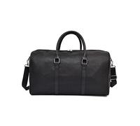 JINGYAN Borsoni da viaggio Popular Style Men Business Leather Travel Bag Weekender For Man(Schwarz)