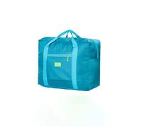 JINGYAN Borsoni da viaggio Portable Travel Bags Folding Unisex Large Capacity Women Hand Luggage Business Trip WaterProof(Blue)