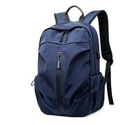JINGYAN Borsoni sportivi Zaino da uomo Borsa sportiva da esterno per ragazzi in nylon nero impermeabile Borsa da viaggio per affari USB da uomo Borsa da scuola per giovani(Blue)