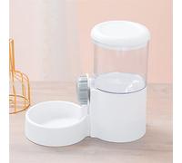 JINGYAN Bottiglia d'Acqua per Cani 1.2L Large Capacity Small Dogs Food Water Bottle Hangable Puppy Automatic Feeding Bottles Pet Cat Cage Hanging Water Bottle(White Food)