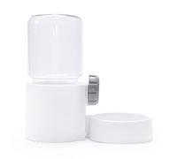 JINGYAN Bottiglia d'Acqua per Cani 1.2L Large Capacity Small Dogs Food Water Bottle Hangable Puppy Automatic Feeding Bottles Pet Cat Cage Hanging Water Bottle(White Water)