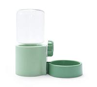 JINGYAN Bottiglia d'Acqua per Cani 1.2L Large Capacity Small Dogs Food Water Bottle Hangable Puppy Automatic Feeding Bottles Pet Cat Cage Hanging Water Bottle(Green Water)