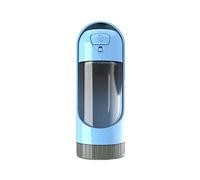 JINGYAN Bottiglia d'Acqua per Cani Dog Water Bottle Outdoor Drink Travel Feeder Pet Feeding Cup Bowl Cat Water Dispenser Small Large Dogs(Blue Without Filter)