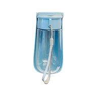 JINGYAN Bottiglia d'Acqua per Cani Foldable Dog Water Bottle Leak Proof for Walking Hiking Travel Outdoor Walking White/Blue Outdoor Walking(Blue)